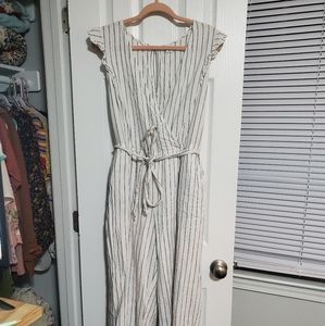 Cute Striped 3/4 Length Romper